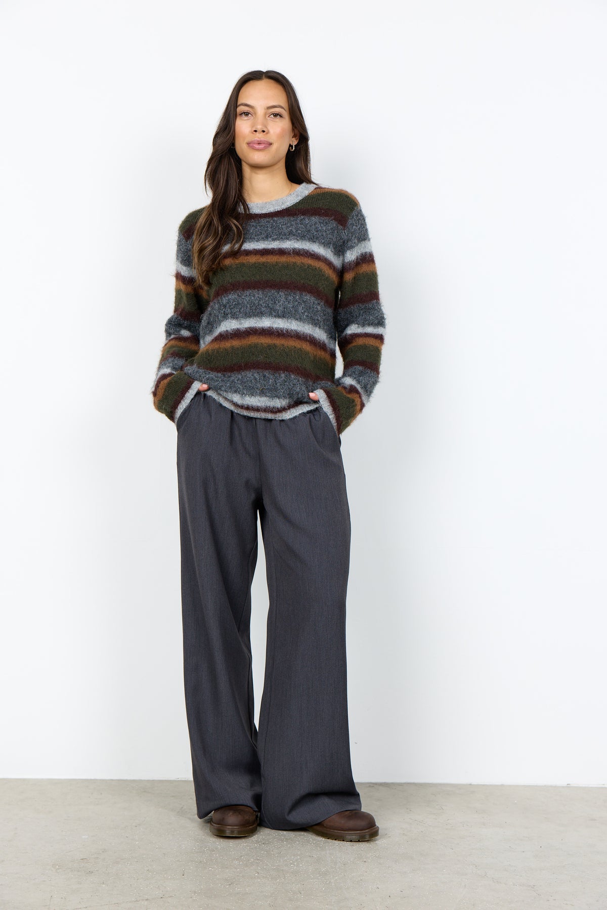 Soya Concept Hadil striped cosy sweater - [shop_name Strathaven] [womens clothing]