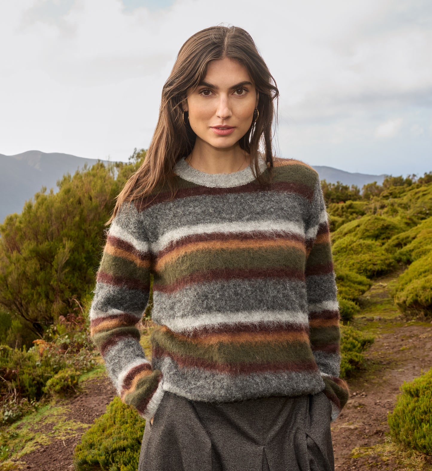 Soya Concept Hadil striped cosy sweater