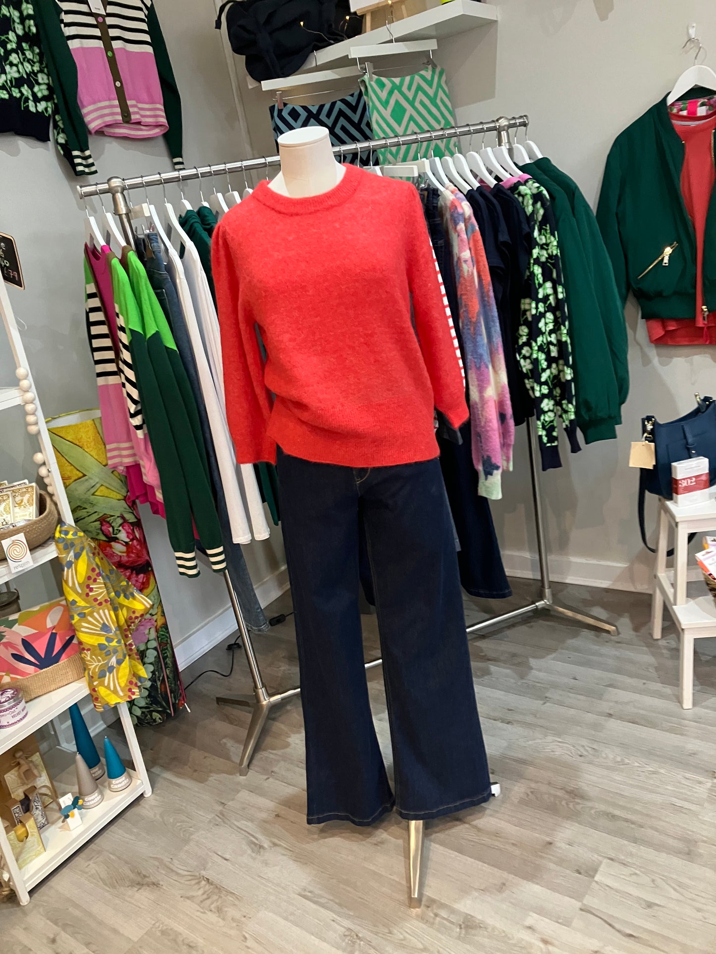 Red Button Colette 5 pocket jeans, in dark blue with wide leg
