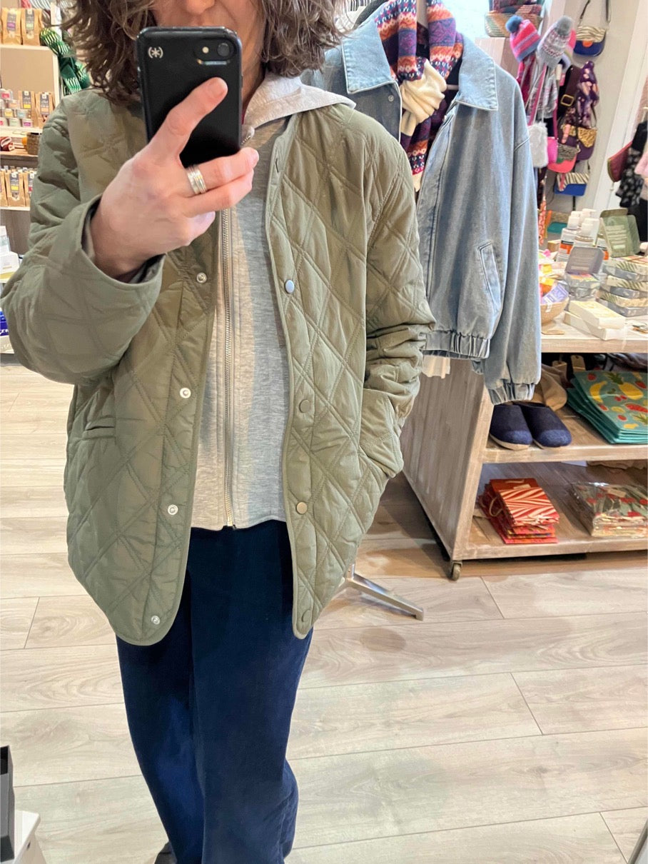 Fransa Paityn jacket in smoky olive