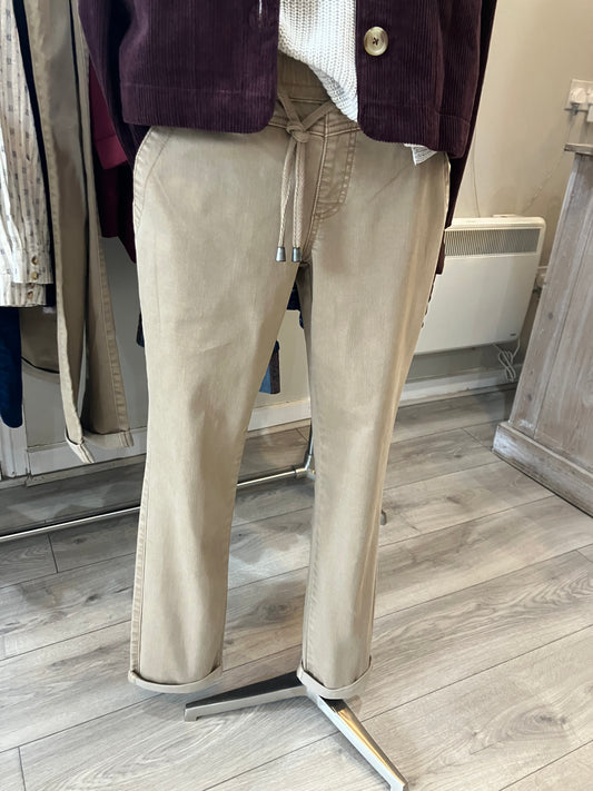 Red Button Tessy Slubtwill in latte - [shop_name Strathaven] [womens clothing]