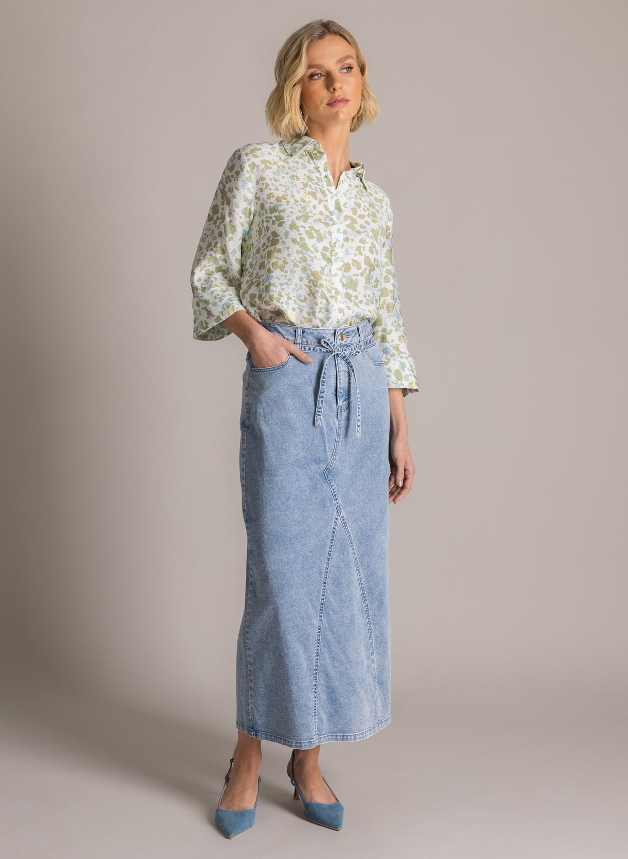 Yest Karina blouse in pastel green - [shop_name Strathaven] [womens clothing]