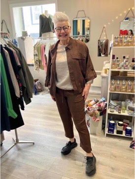 Soya Concept Charissa trouser in rocky road brown - [shop_name Strathaven] [womens clothing]