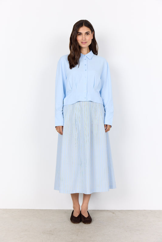 Soya Concept Cala shirt in windsurfer blue