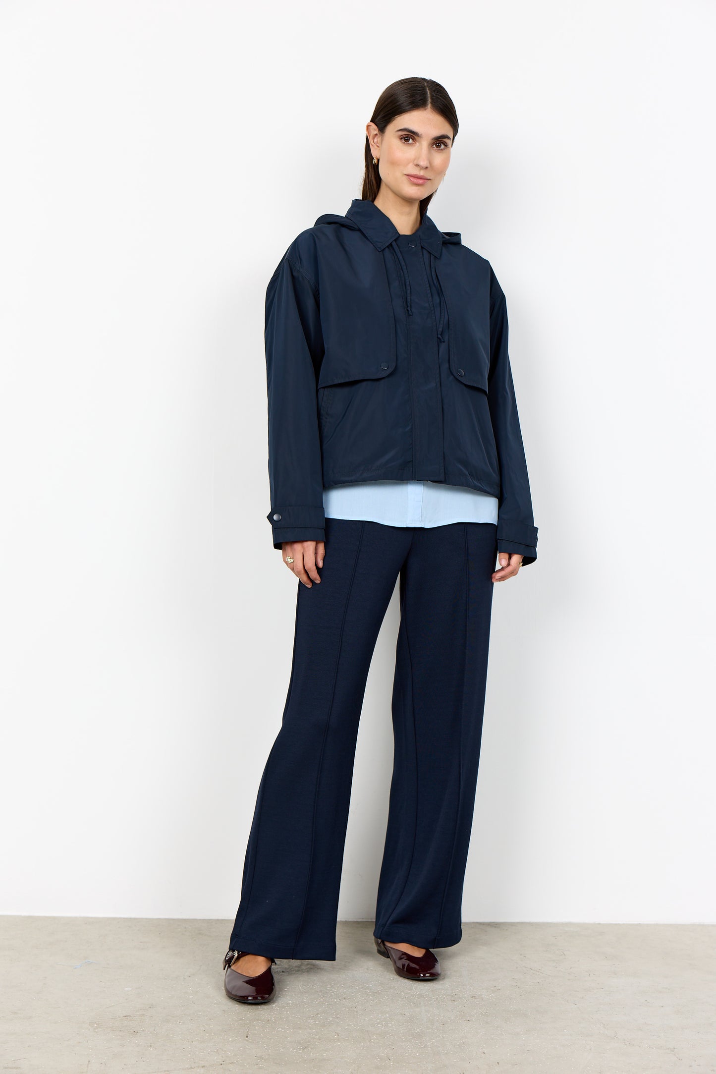 Soya Concept navy Polenka casual jacket