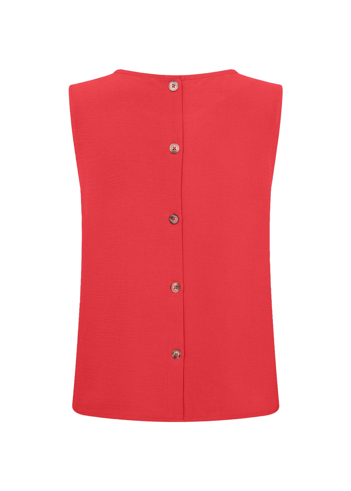 Soya Concept Cath button back top in red - [shop_name Strathaven] [womens clothing]