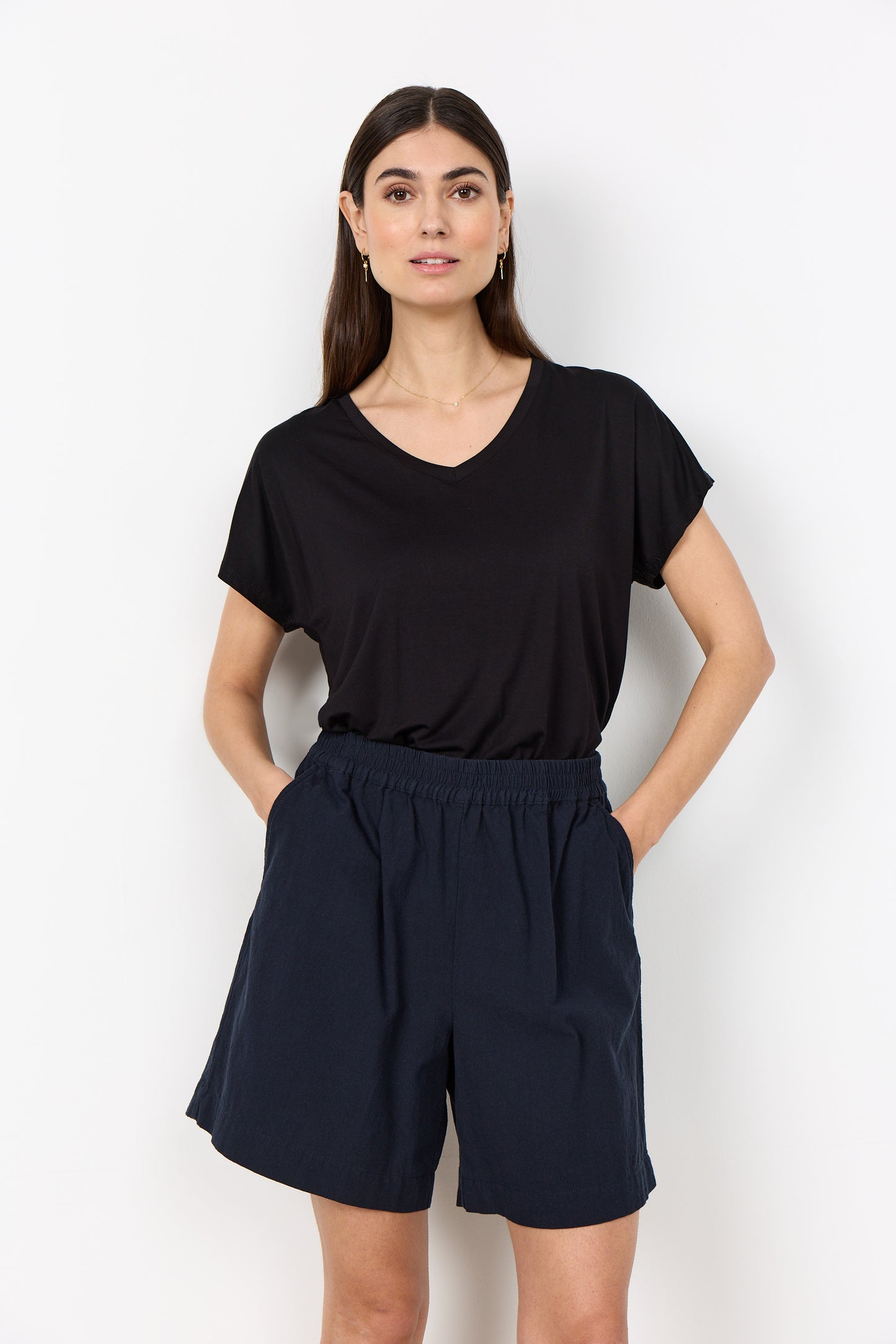Soya Concept Cissie navy shorts - [shop_name Strathaven] [womens clothing]