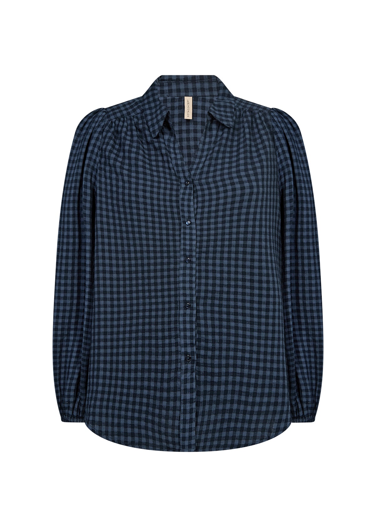 Soya Concept Heina blue checked blouse - [shop_name Strathaven] [womens clothing]