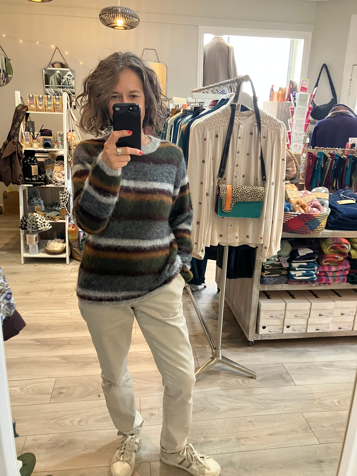Soya Concept Hadil striped cosy sweater