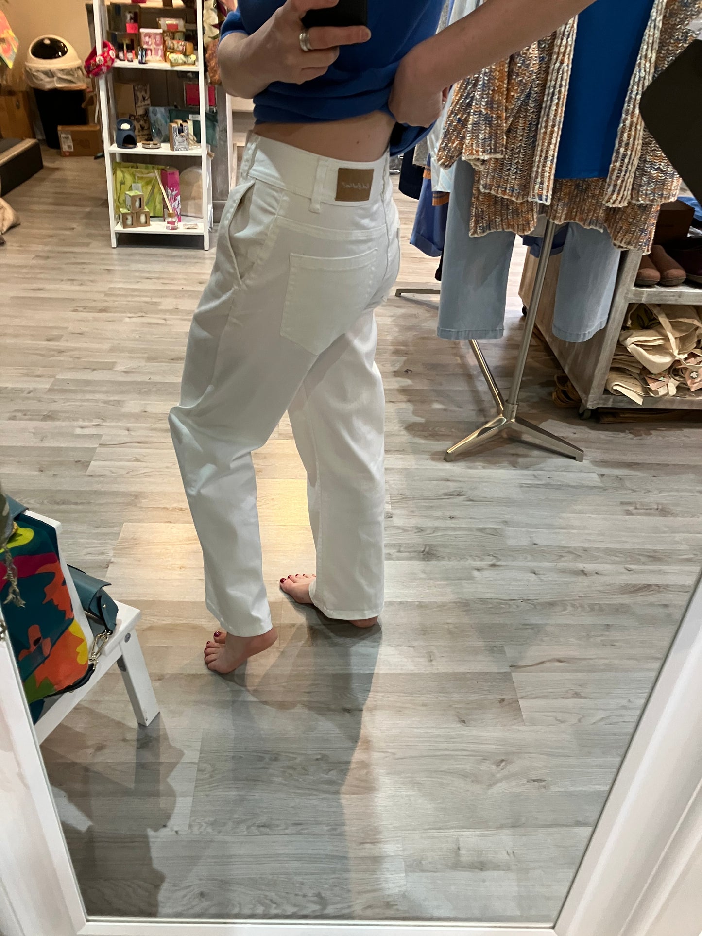 Red Button Conny off white high rise jeans