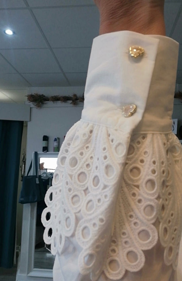 Numph Nukaisa shirt in cloud dancer
