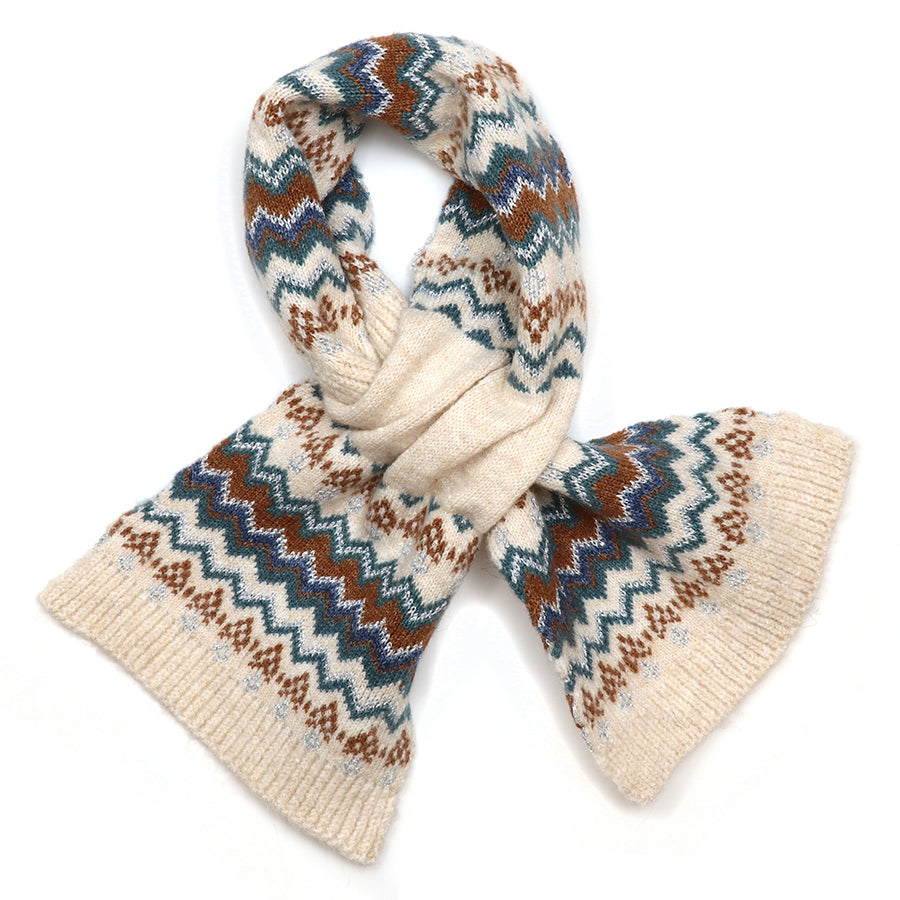 POM Sofia zig zag pull through scarf - [shop_name Strathaven] [womens clothing]