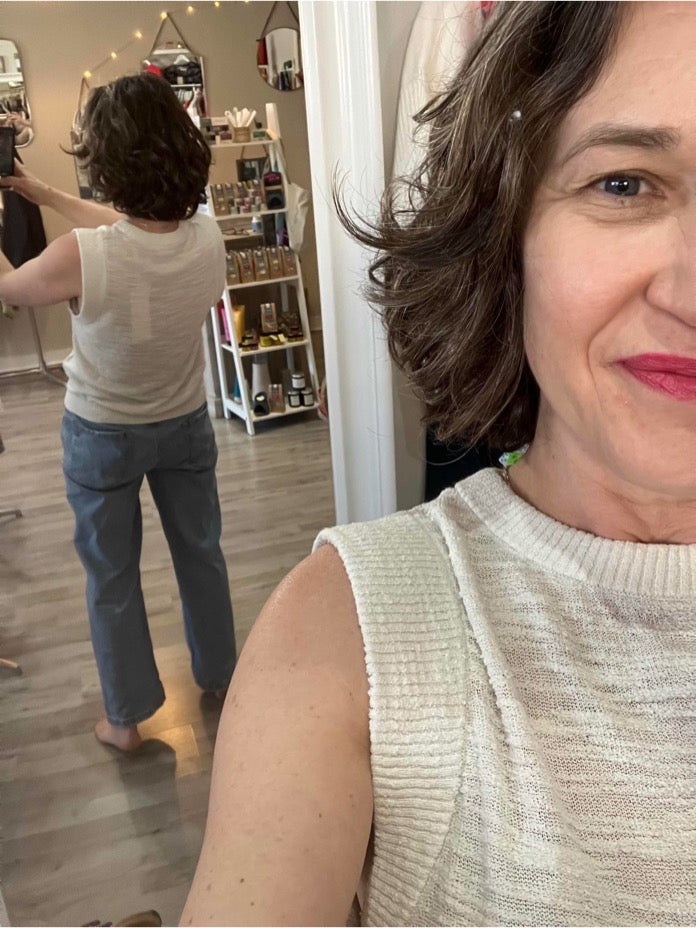 Yaya textured sleeveless top