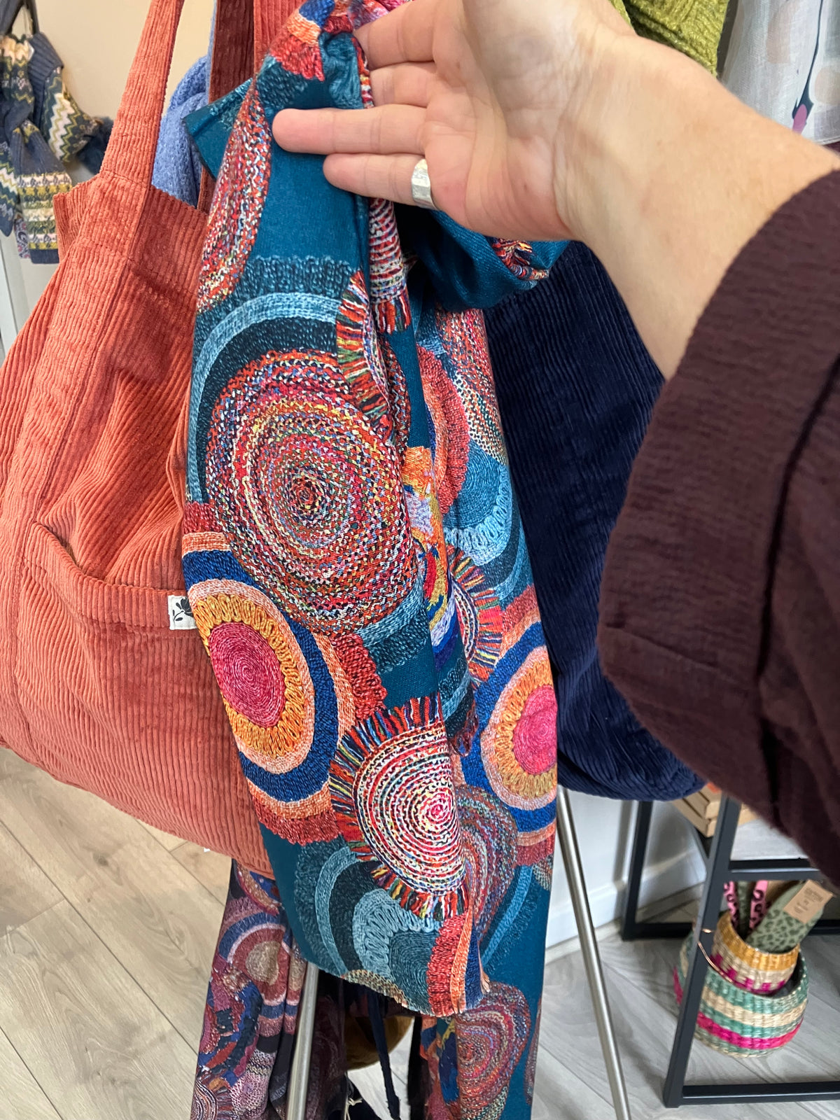 Lua Circles abstract scarf