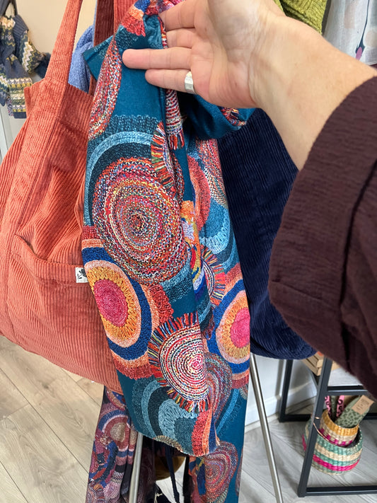 Lua Circles abstract scarf