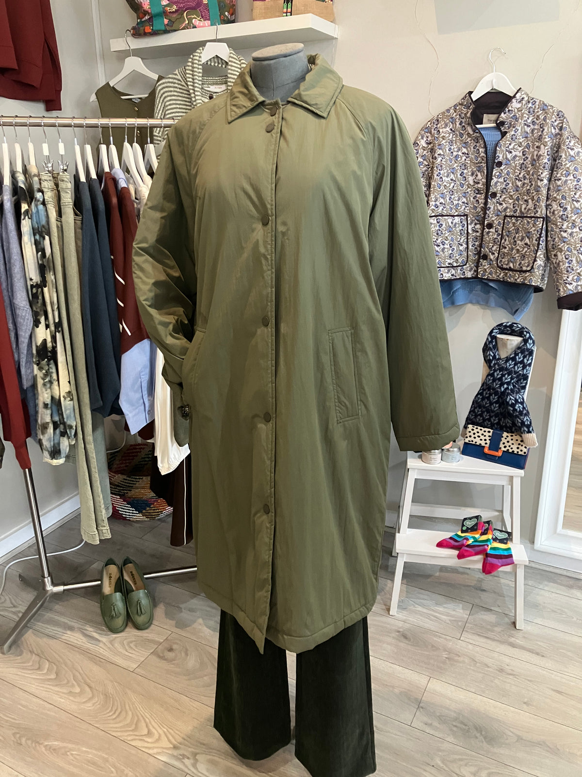 Paz Torras olive green coat - [shop_name Strathaven] [womens clothing]