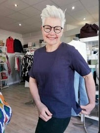 Fransa Manua top in navy blue