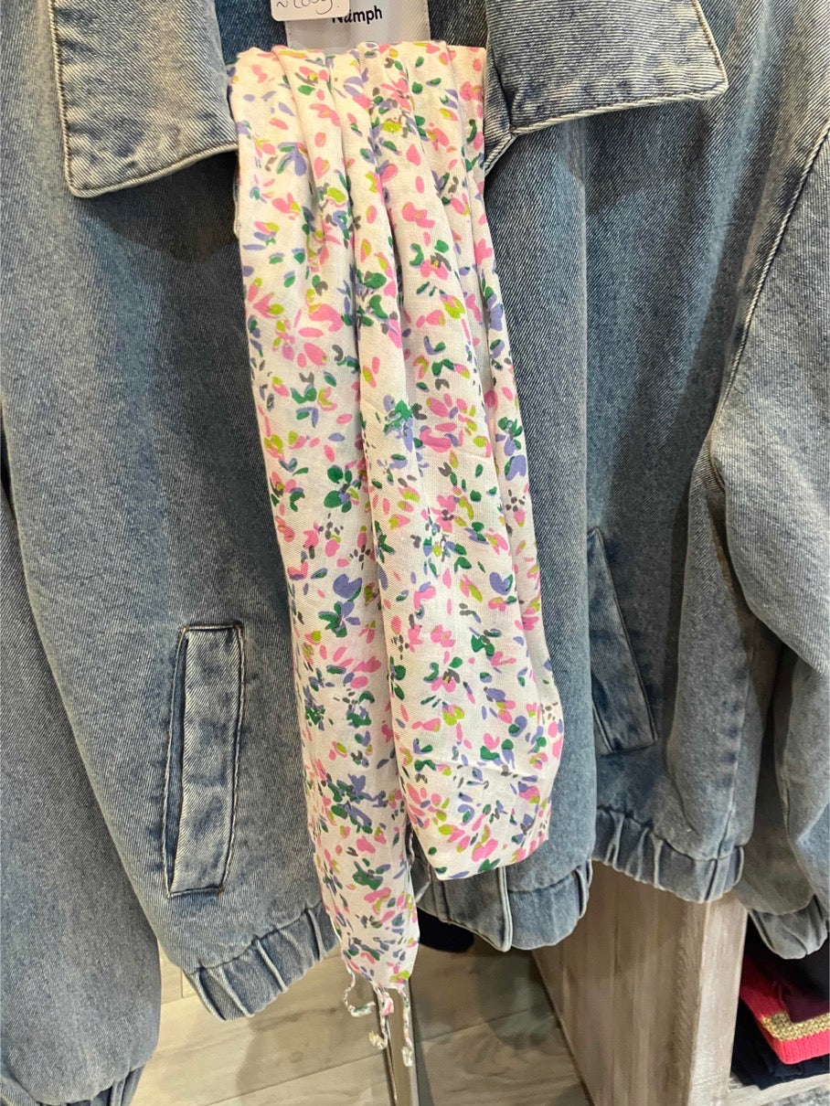 Pastel mix meadow modal scarf - [shop_name Strathaven] [womens clothing]