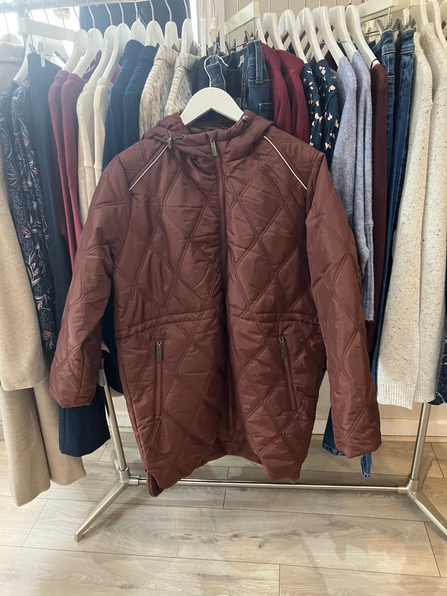 Fransa Agate jacket in rum raisin