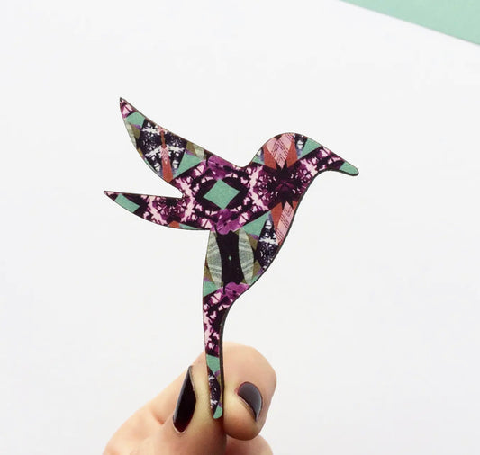 Mica Peet Hummingbird brooch