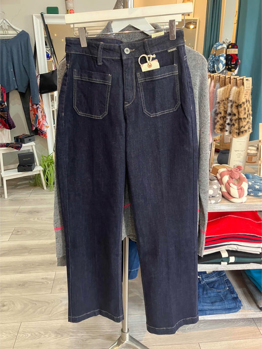 Red Button Colette patch pocket jeans in forever blue