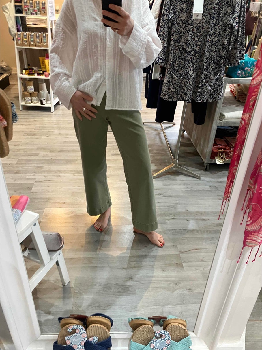 Red Button Conny 5 pocket jeans in teagreen