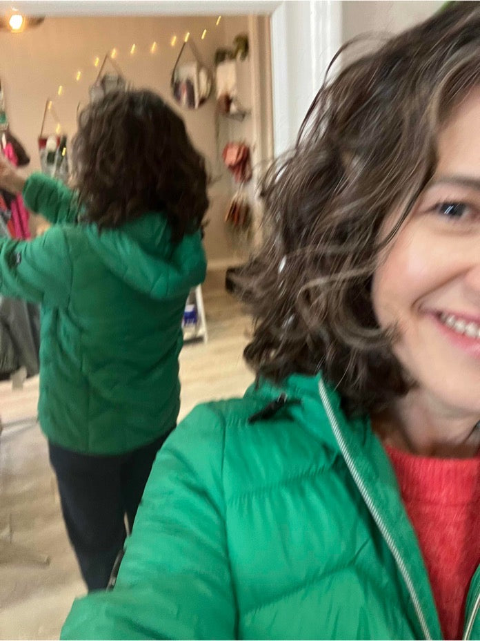 Fransa Padding jacket in bospherous green