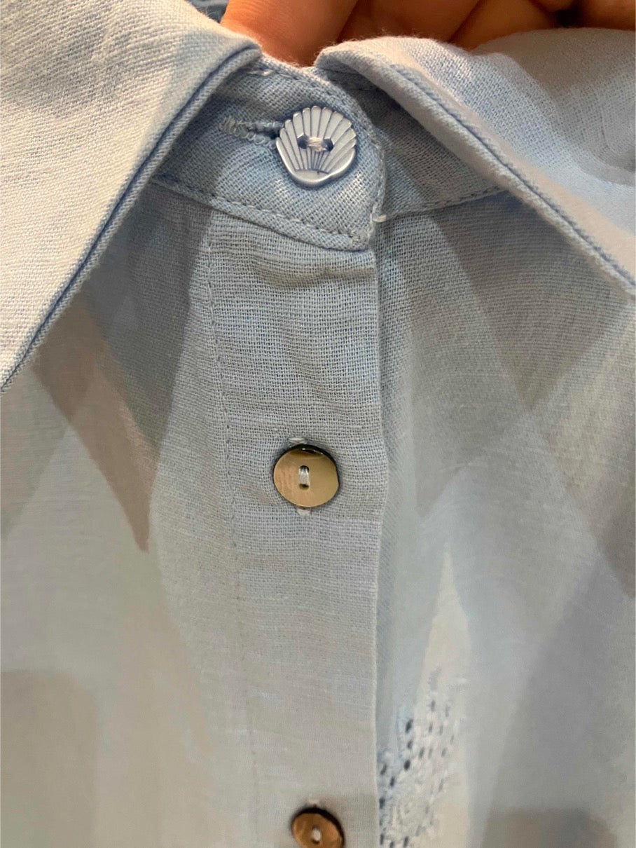Numph Numarielle shirt in placid blue - [shop_name Strathaven] [womens clothing]
