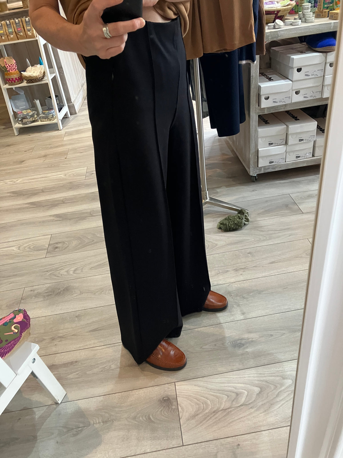 Betty Basics Elodie wide length black trouser - [shop_name Strathaven] [womens clothing]