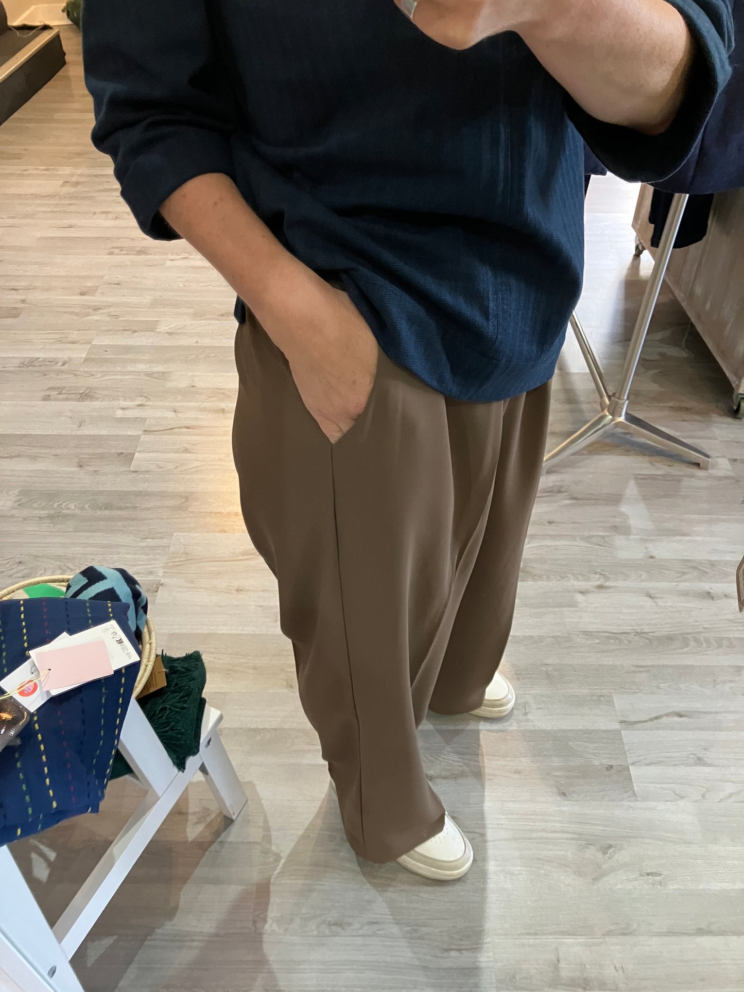 Grace & Mila Noblesse casual trouser in khaki