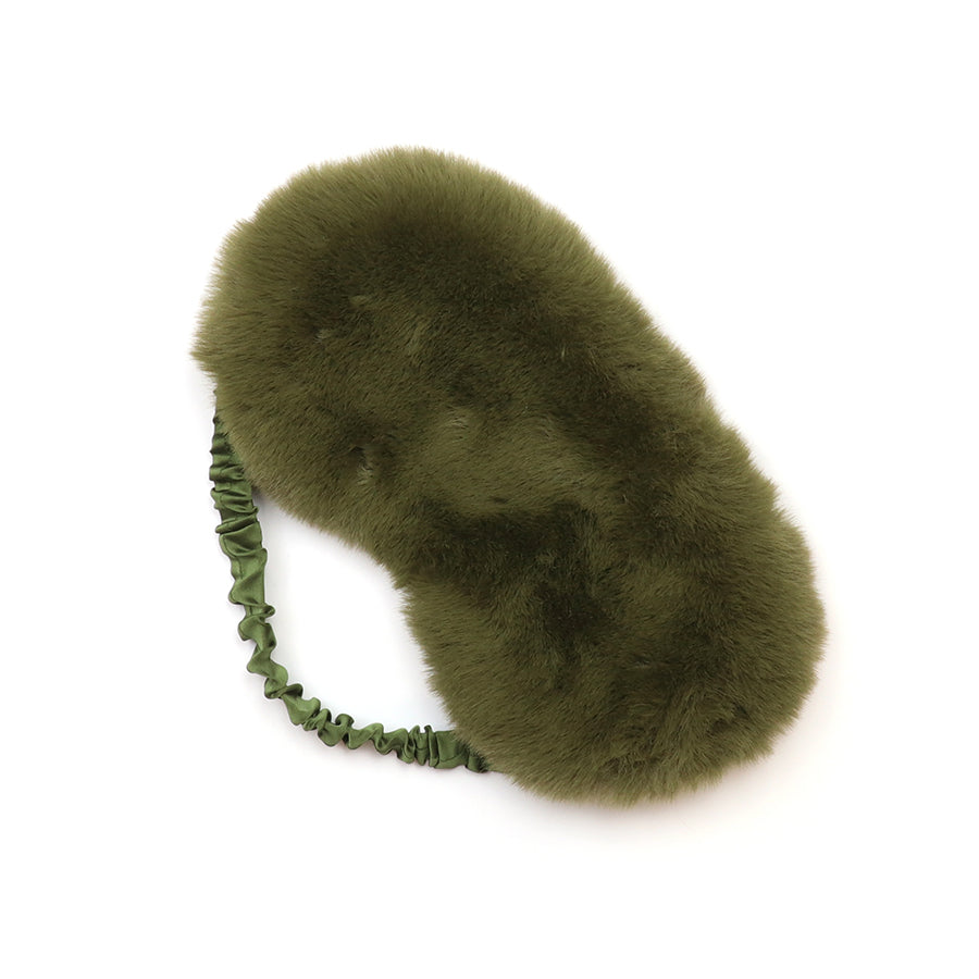 POM Natalia faux fur eye mask - [shop_name Strathaven] [womens clothing]