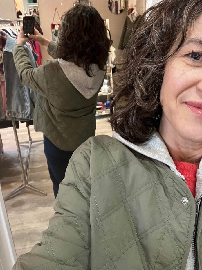 Fransa Paityn jacket in smoky olive