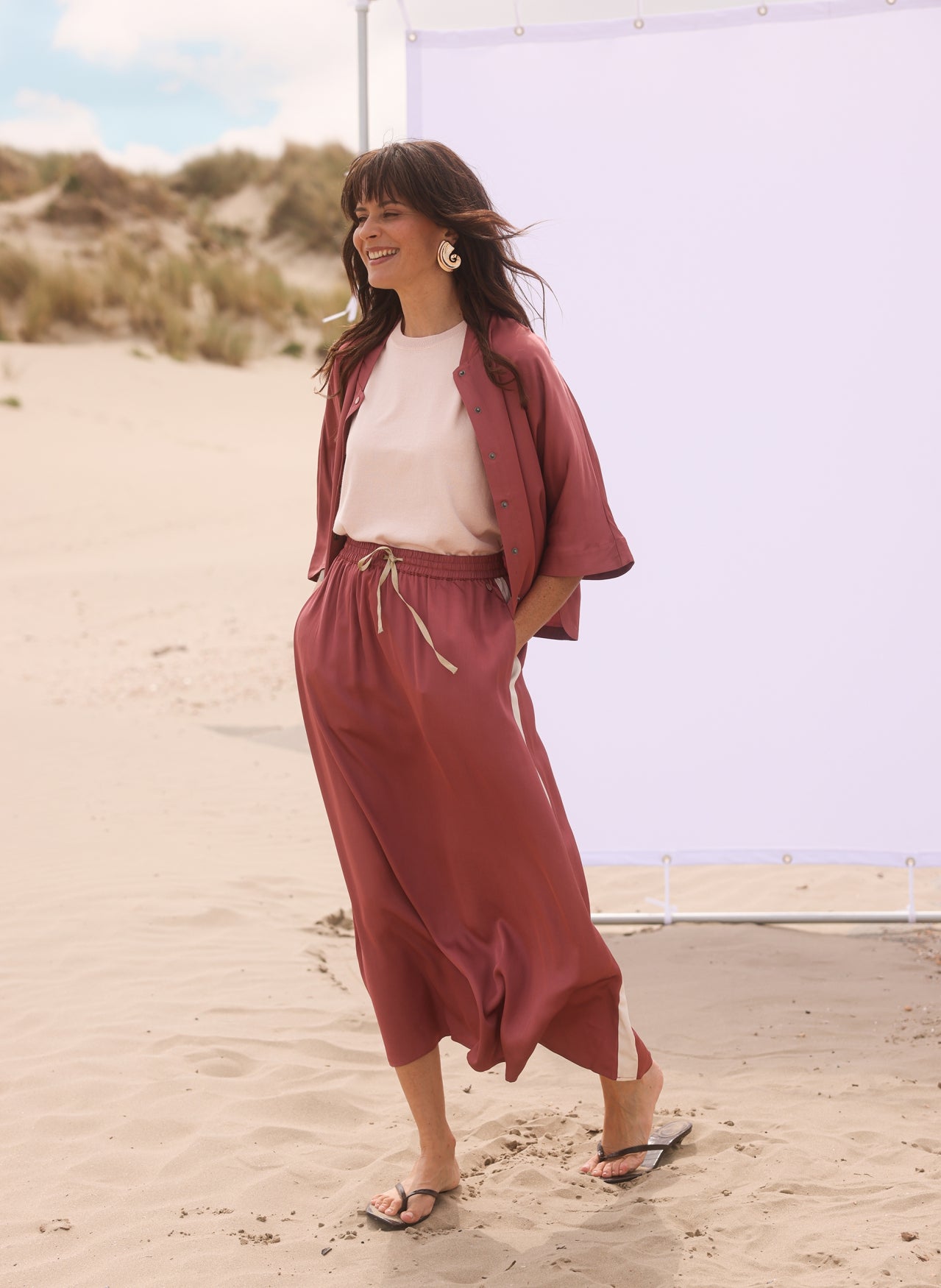 Yest Ksenia blouse in plum - [shop_name Strathaven] [womens clothing]