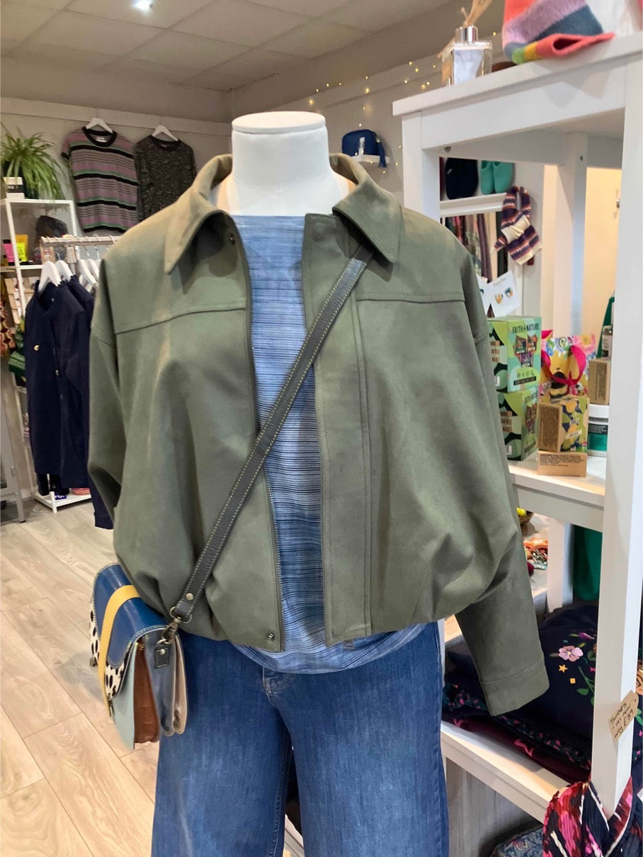 Grace & Mila Suedine khaki verve jacket