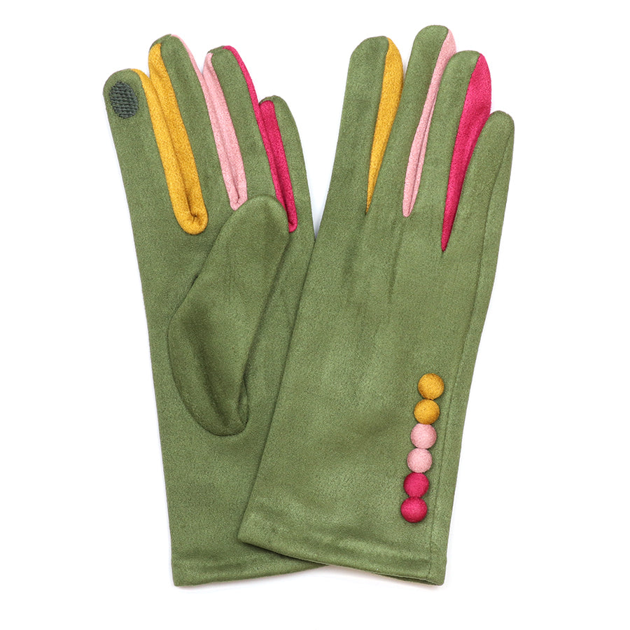 POM Frida faux suede gloves - various colours - [shop_name Strathaven] [womens clothing]