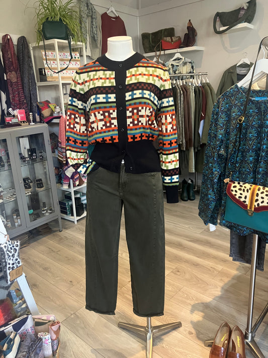 Red Button Caitlina high rise trouser in dark green - [shop_name Strathaven] [womens clothing]