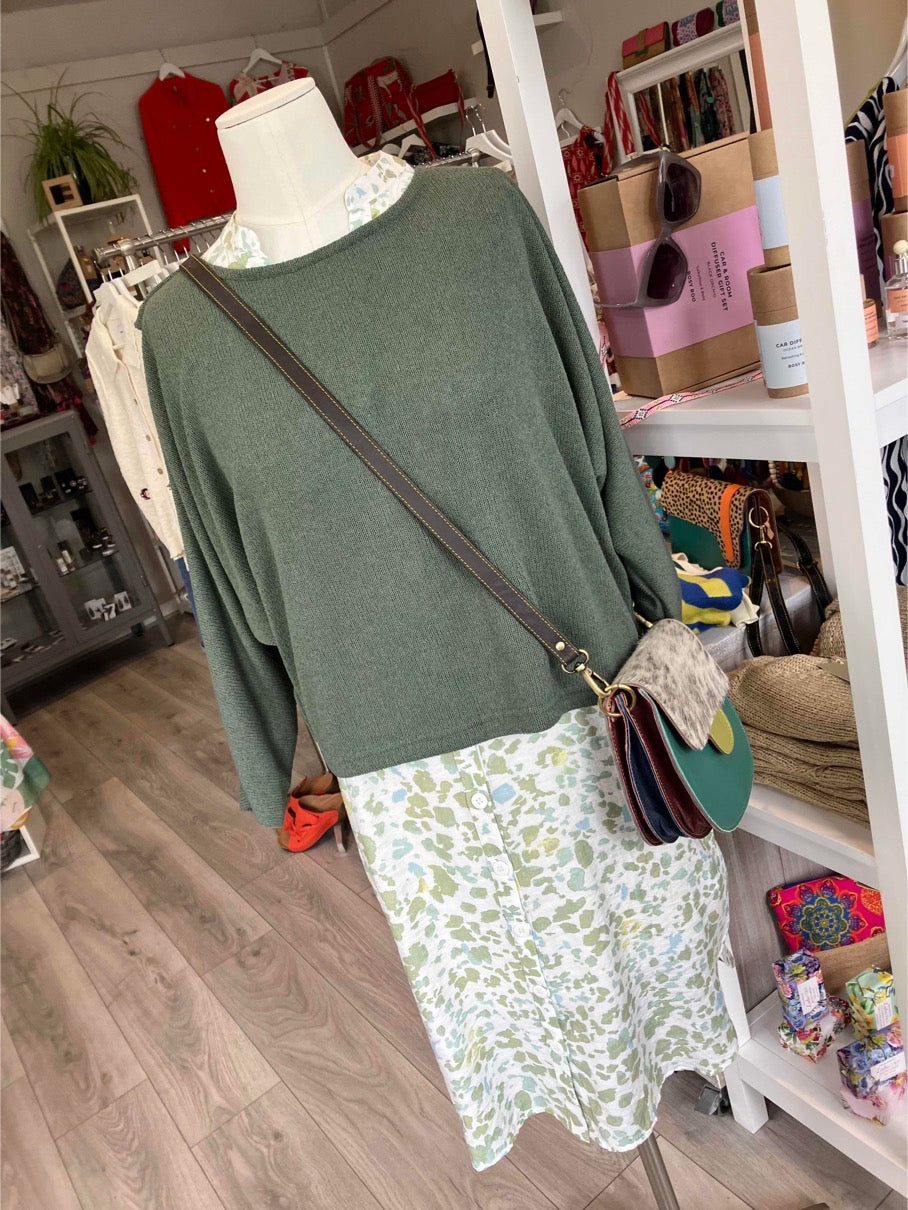 Yest Katja dress in pastel green and blue print - [shop_name Strathaven] [womens clothing]