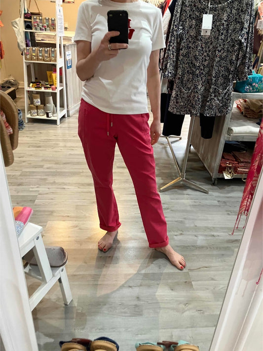 Red Button Tessy trousers in raspberry