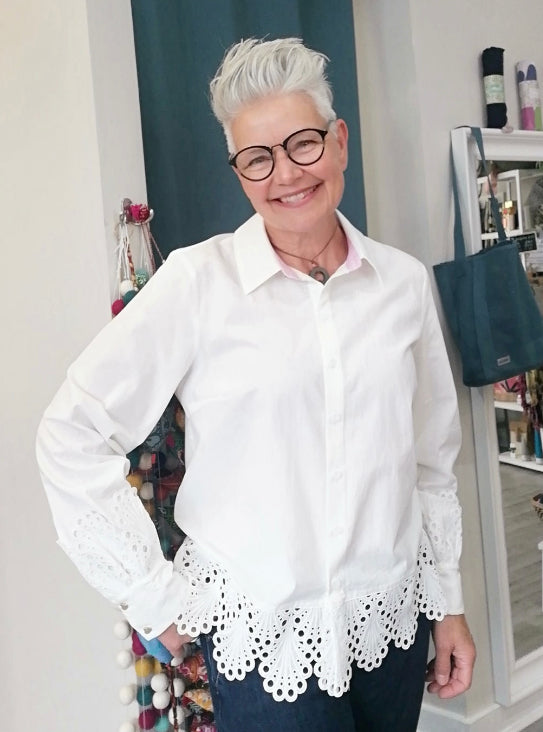 Numph Nukaisa shirt in cloud dancer