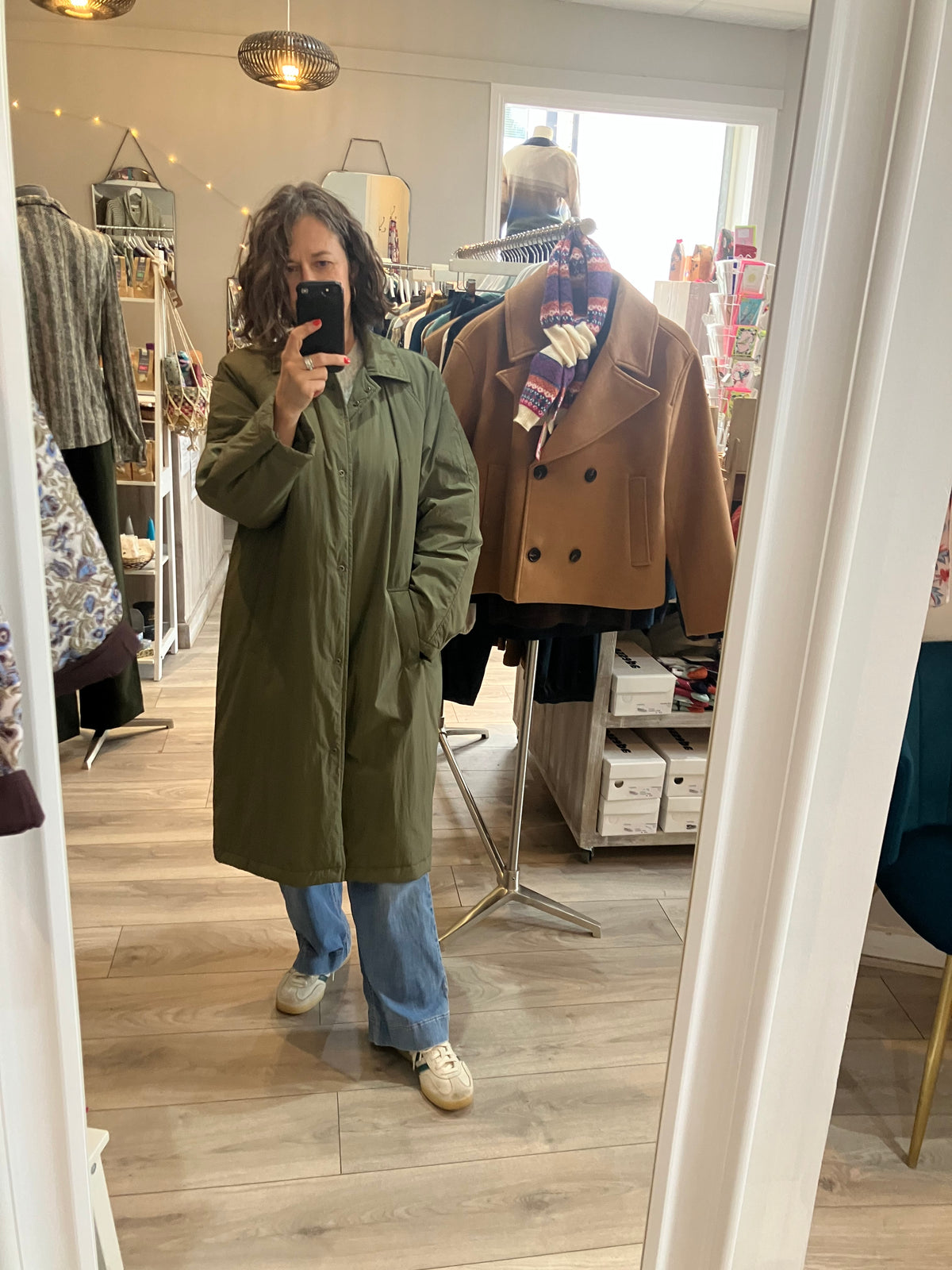 Paz Torras olive green coat - [shop_name Strathaven] [womens clothing]