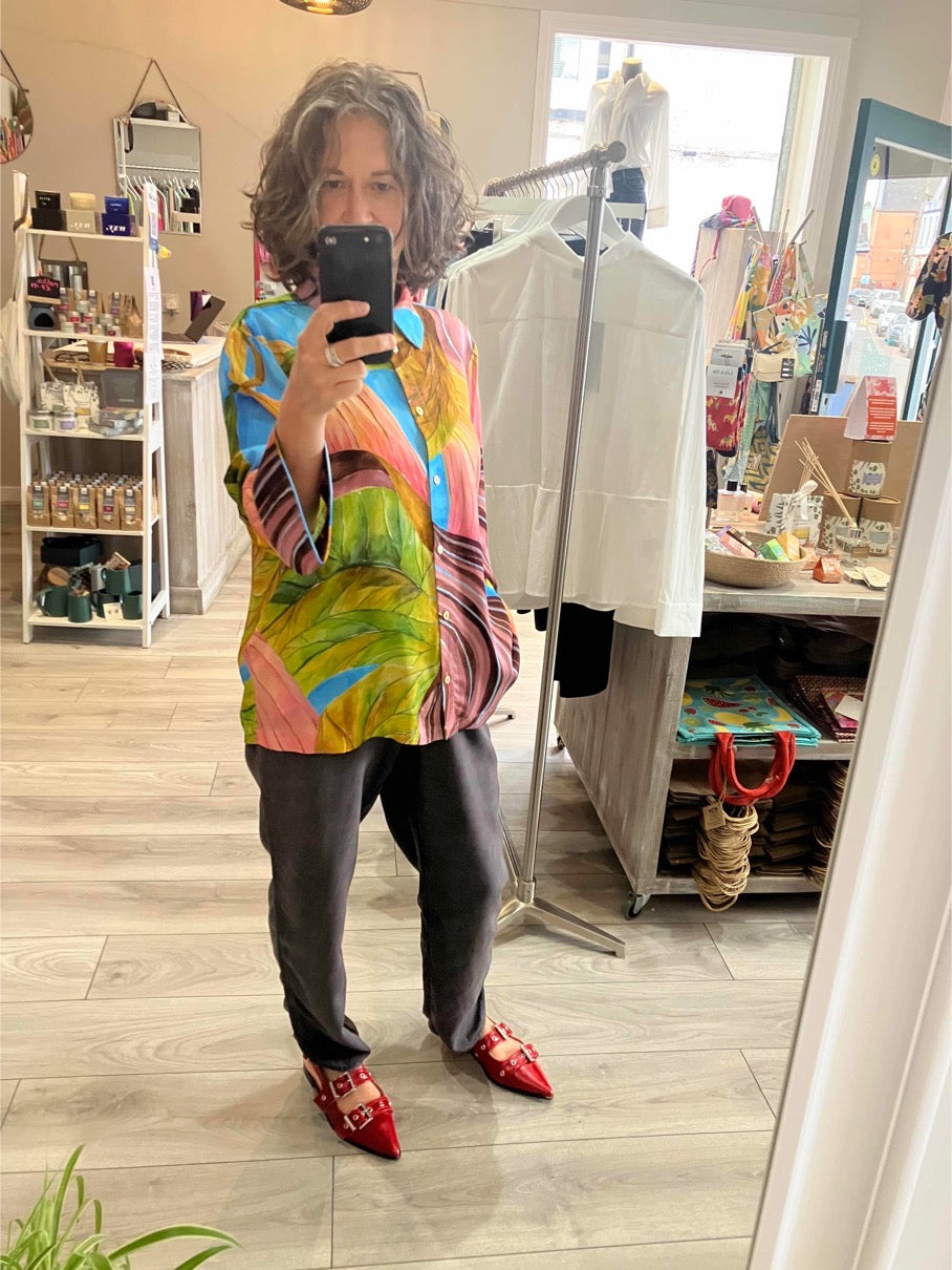 Numph Nujia blouse in aquarius