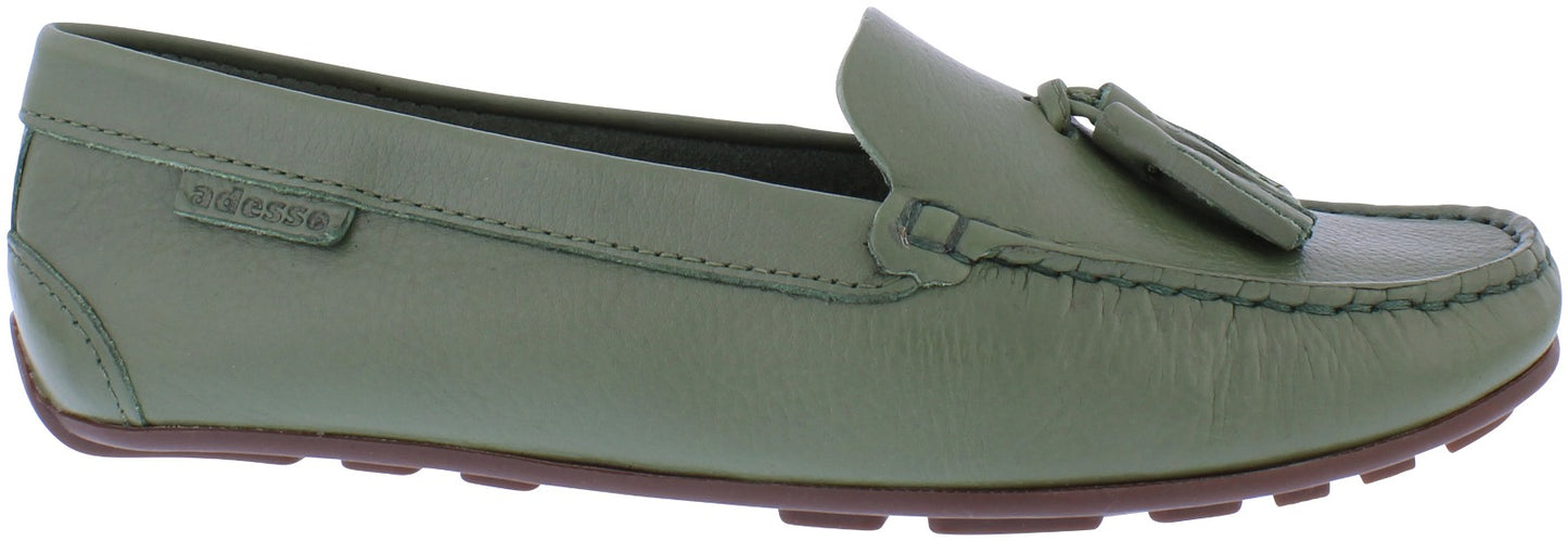 Adesso Tate loafer in moss green - [shop_name Strathaven] [womens clothing]