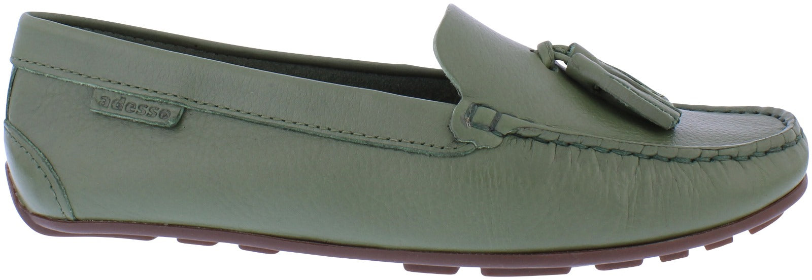 Adesso Tate loafer in moss green - [shop_name Strathaven] [womens clothing]