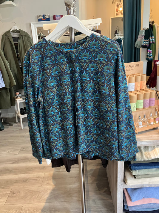 Pretty Vacant Annie jacket style top in opulent blue - [shop_name Strathaven] [womens clothing]