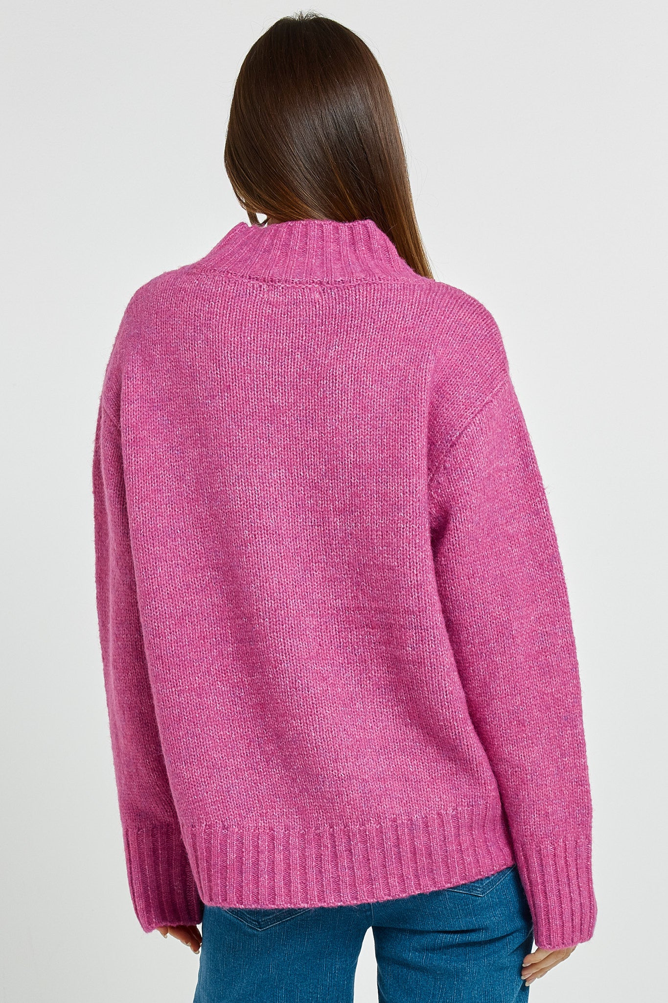 Betty Basics Lola sweater in mulberry pink - [shop_name Strathaven] [womens clothing]