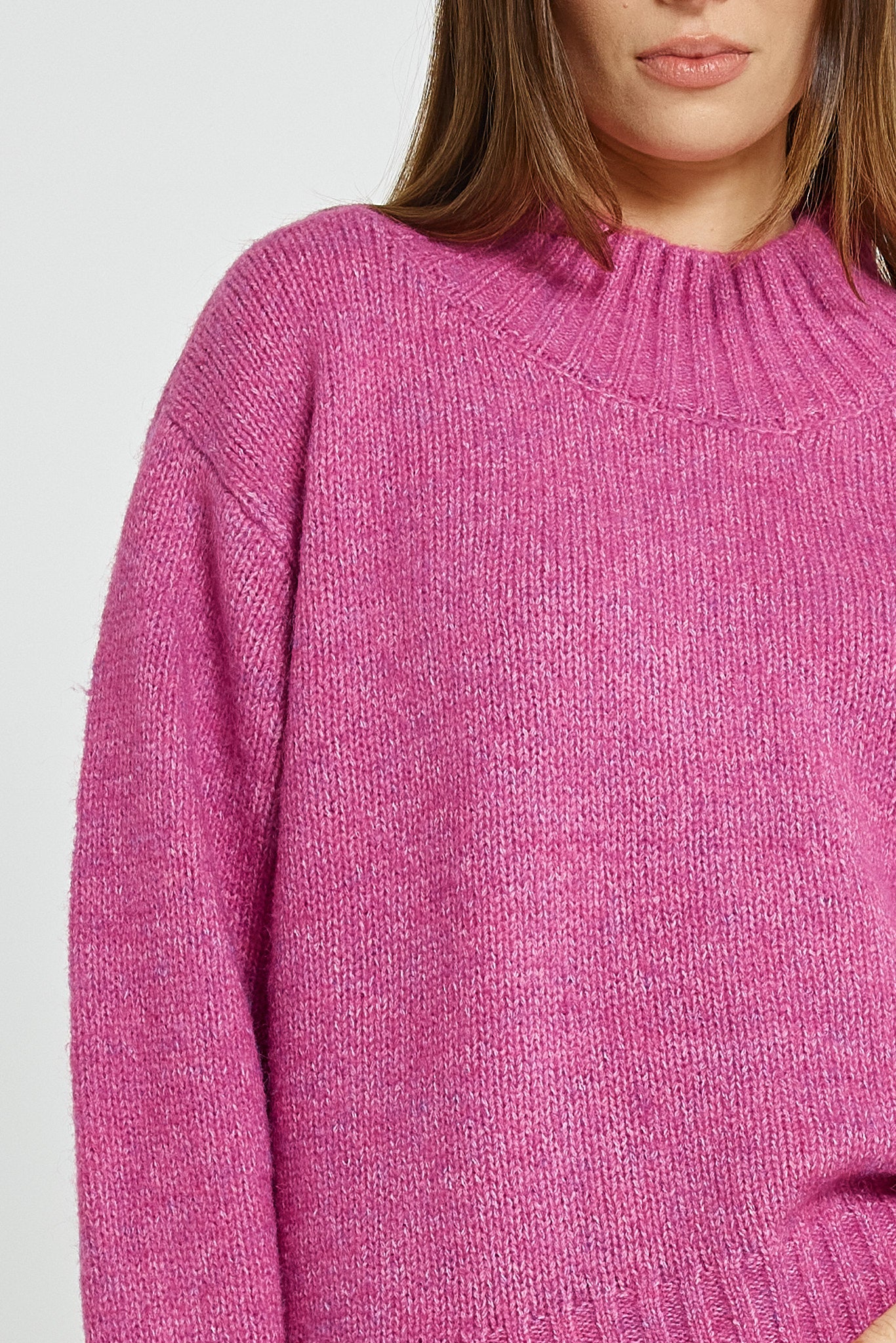 Betty Basics Lola sweater in mulberry pink - [shop_name Strathaven] [womens clothing]