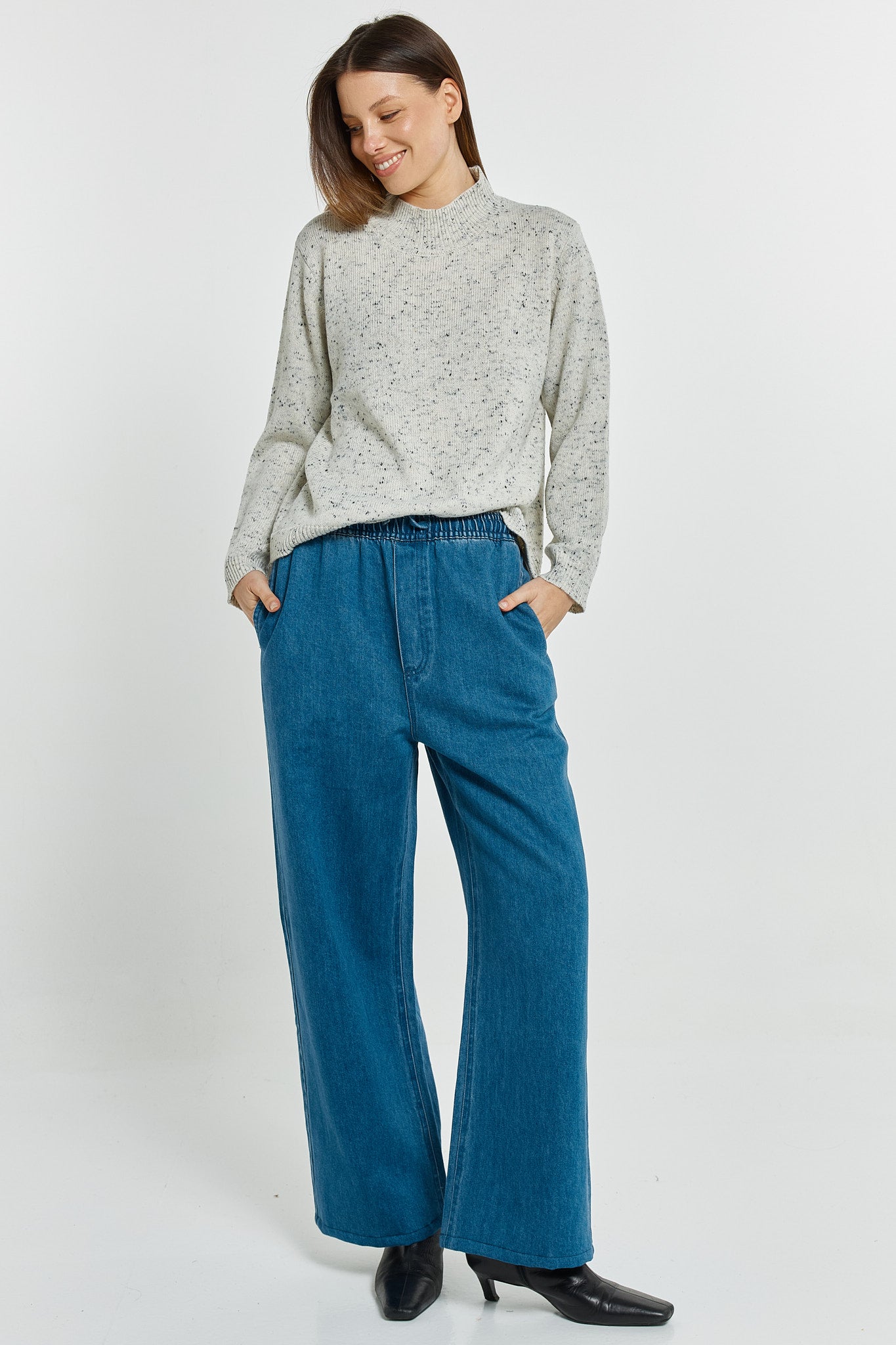 Betty Basics Carlin sweater in cream - [shop_name Strathaven] [womens clothing]