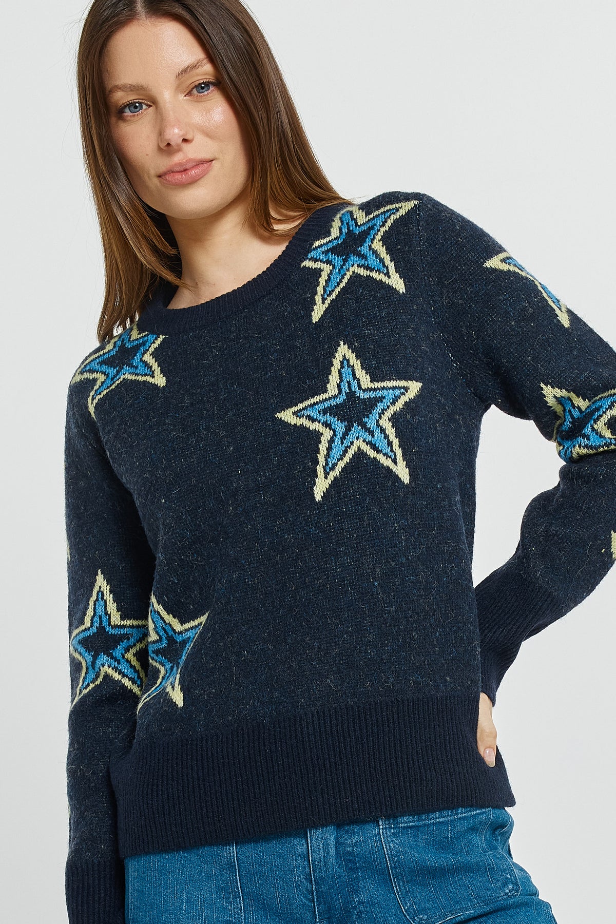 Betty Basics Serena sweater with star - [shop_name Strathaven] [womens clothing]