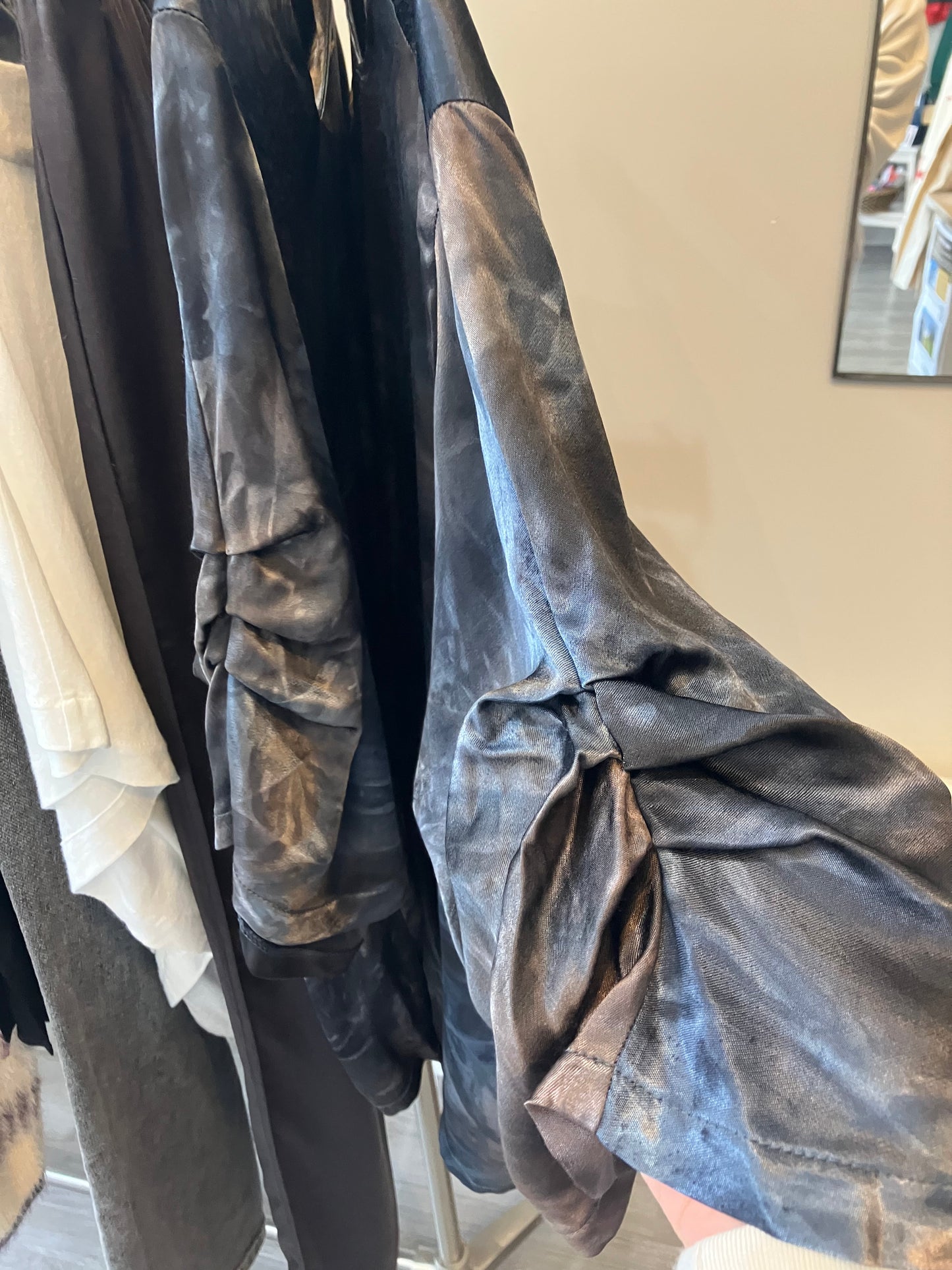 Paz Torras Azul viscose blouse