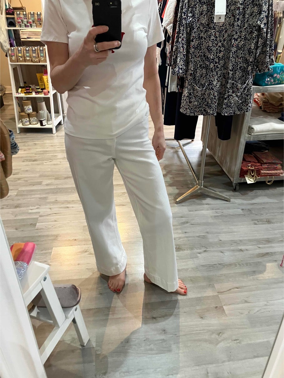 Red Button Conny 5 pocket jeans in white